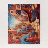 アフリカの鮮やか美しいと伝統 ジグソーパズル (縦)