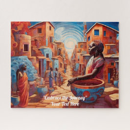 アフリカの鮮やか美しいと伝統 ジグソーパズル