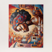 アフリカの鮮やか美しいと伝統 ジグソーパズル (縦)