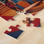 アフリカの鮮やか美しいと伝統 ジグソーパズル (側面)