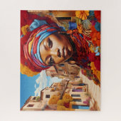 アフリカの鮮やか美しいと伝統 ジグソーパズル (縦)