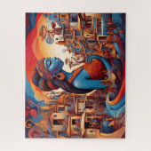 アフリカの鮮やか美しいと伝統 ジグソーパズル (縦)