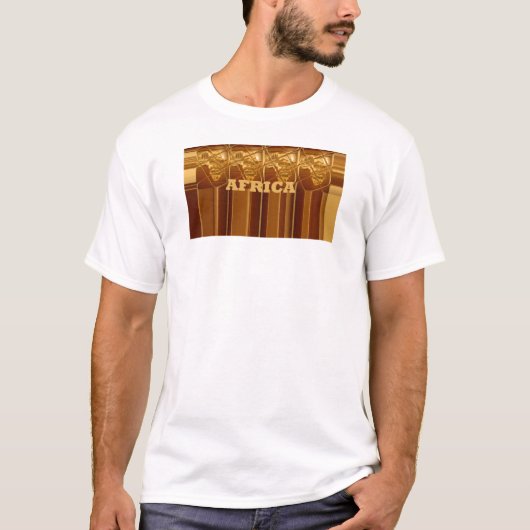 アフリカの黄金ハート Tシャツ (正面)