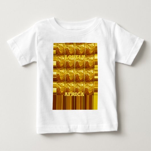アフリカの黄金約束 ベビーTシャツ (正面)