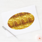 アフリカの黄金約束 楕円形シール (封筒)