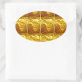 アフリカの黄金約束 楕円形シール (バッグ)