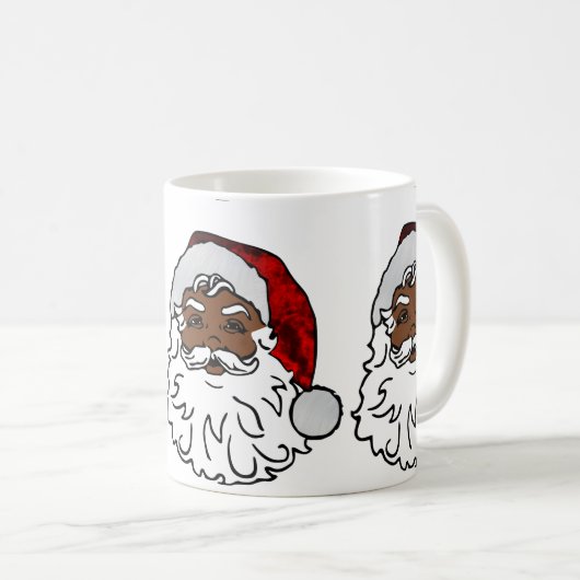 アフリカの黒いサンタクロース コーヒーマグカップ (正面右)