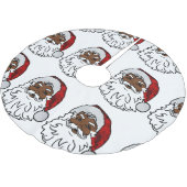 アフリカの黒いサンタクロース ブラッシュドポリエステルツリースカート (アングル)