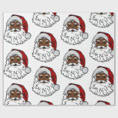 アフリカの黒いサンタクロース ラッピングペーパー (フラット)