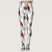 アフリカの黒いサンタクロース レギンス (正面)