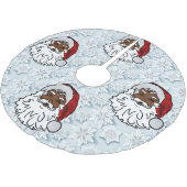 アフリカの黒いサンタスノーフレーク ブラッシュドポリエステルツリースカート (アングル)