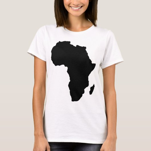 アフリカの黒い形 Tシャツ (正面)