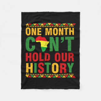 アフリカの黒い歴史の月1ヶ月は持ち越せない フリースブランケット