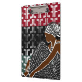 アフリカの黒人女性伝統ヘッドラップ クリップボード (左)