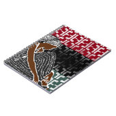 アフリカの黒人女性伝統ヘッドラップ ノートブック (左側)