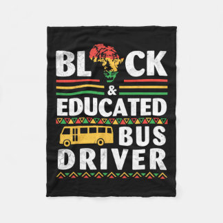 アフリカの黒人歴史月ブラックと教育Bu フリースブランケット