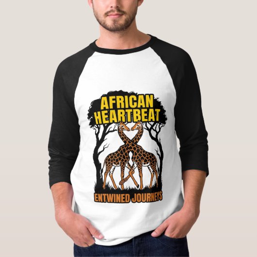 アフリカの鼓動が織りなす旅 Tシャツ (正面)