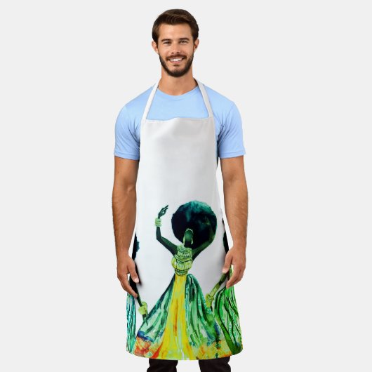 アフリカの エプロン (着用した状態)