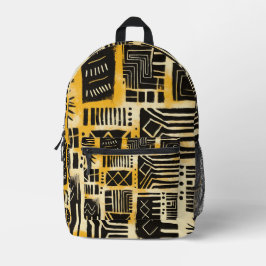 アフリカの プリントバックパック