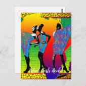 アフリカの ポストカード (正面/裏面)