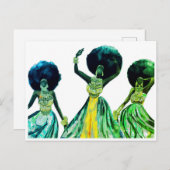 アフリカの ポストカード (正面/裏面)