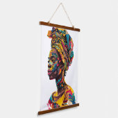 アフリカの 吊り下げ型タペストリー (傾斜あり)