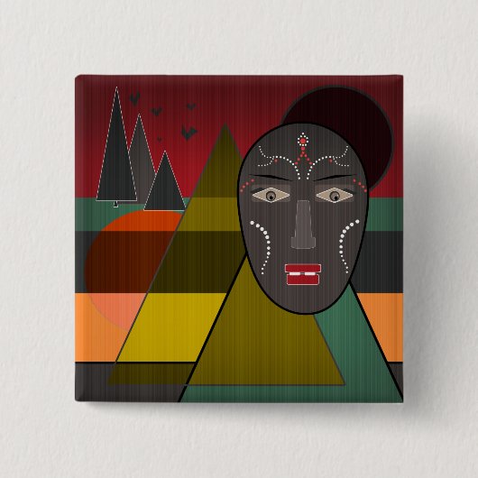 アフリカの 缶バッジ (正面)