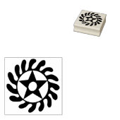 アフリカのAdinkraゴム印「新しい始まり」 ラバースタンプ (押印)