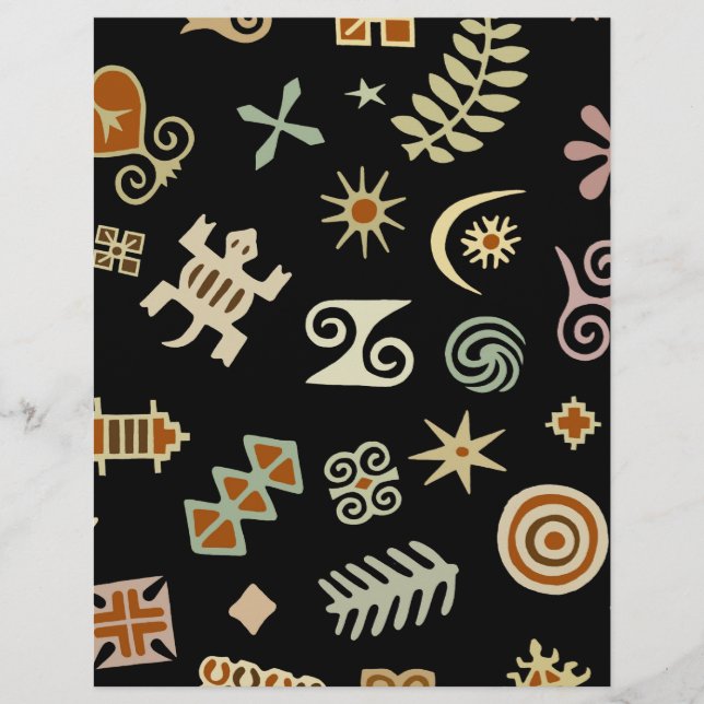 アフリカのAdinkraシンボル (正面)