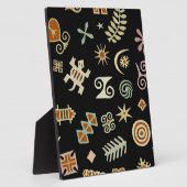 アフリカのAdinkraシンボル フォトプラーク (側面)