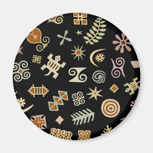 アフリカのAdinkraシンボル マグネット (正面)