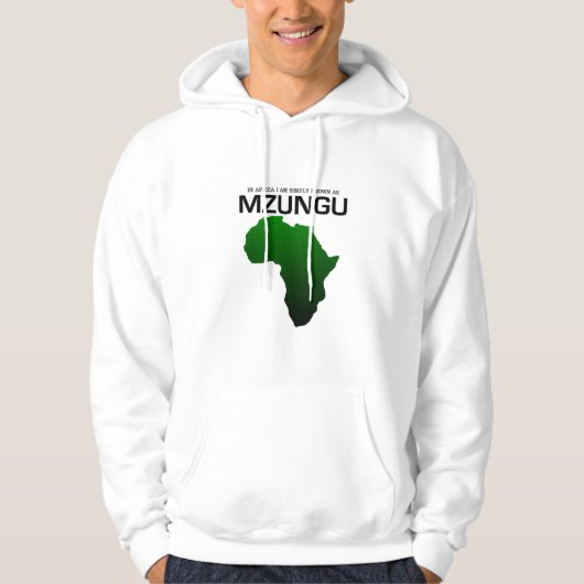 アフリカのMzungu パーカ (正面)