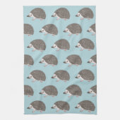 アフリカのPygmy Hedgehog漫画デザインパターン キッチンタオル (縦)