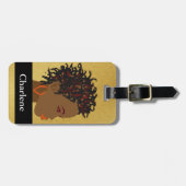 アフリカはねじれの荷物のラベルを編みます ラゲッジタグ (正面横)