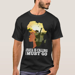 アフリカはアフリカの地図を大陸と呼んでいる Tシャツ