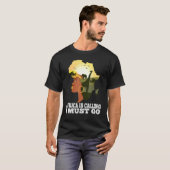 アフリカはアフリカの地図を大陸と呼んでいる Tシャツ (正面フル)