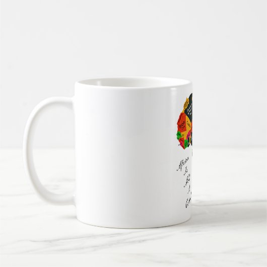 アフリカは国ではないです コーヒーマグカップ (左)