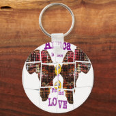 アフリカは愛を見つけた場所だ キーホルダー (正面)