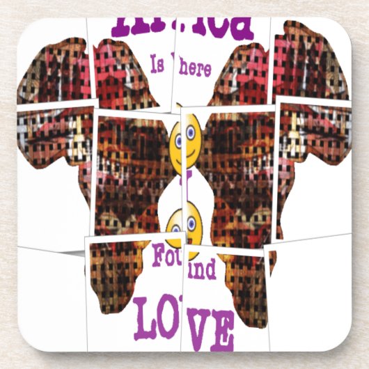 アフリカは愛を見つけた場所だ コースター (正面)