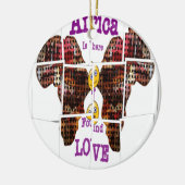 アフリカは愛を見つけた場所だ セラミックオーナメント (左)