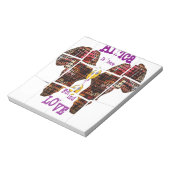 アフリカは愛を見つけた場所だ ノートパッド (回転)