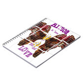 アフリカは愛を見つけた場所だ ノートブック (左側)