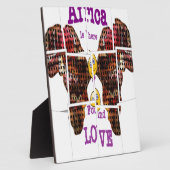 アフリカは愛を見つけた場所だ フォトプラーク (側面)