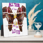 アフリカは愛を見つけた場所だ フォトプラーク (側面)