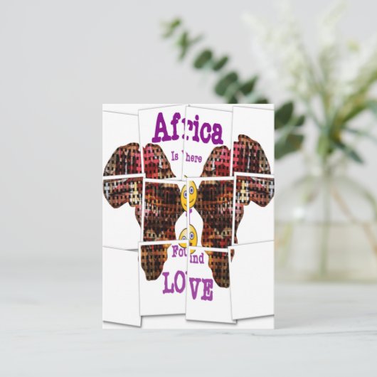 アフリカは愛を見つけた場所だ ポストカード (スタンド正面)