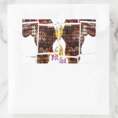 アフリカは愛を見つけた場所だ 長方形シール (バッグ)