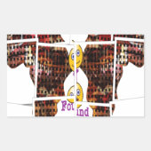 アフリカは愛を見つけた場所だ 長方形シール (正面)