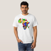 アフリカはTシャツに印を付けます Tシャツ (正面フル)