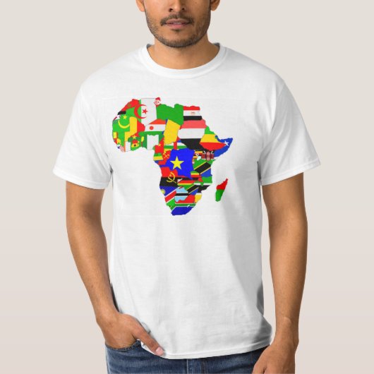 アフリカはTシャツに印を付けます Tシャツ (正面)