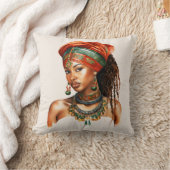 アフリカまたはクワンザ装飾用クッション クッション (ブランケット)